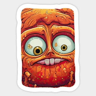 Funny Monster Face Sticker